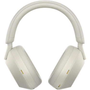 Sony Wireless Industry Leading Noise Canceling Headphones, Silver w/ Warranty Bundle