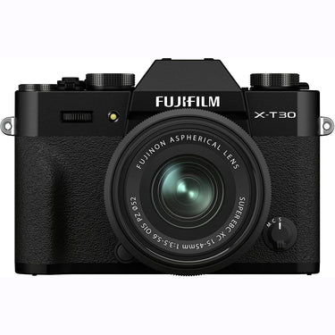 Fujifilm X-T30 II Mirrorless Camera (Black) with XC 15-45mm OIS PZ Lens