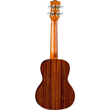 Luna Tattoo Concert Mahogany Ukulele, Satin Natural w/ Amplifier + Warranty Bundle