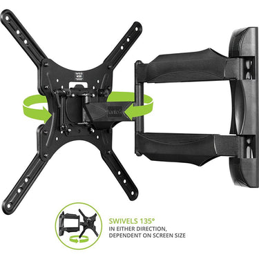 Kanto M300 Full Motion TV Wall Mount for 26" to 55" Screens, Black