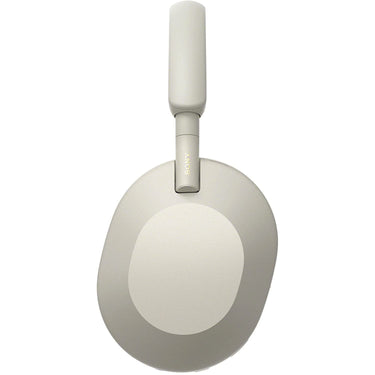 Sony WH-1000XM5 Wireless Noise Canceling Headphones, Silver + Wood Headphone Stand