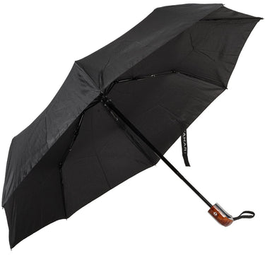 Tahari T4701 Collapsible Travel Umbrella with Tortoise Shell Handle, Black