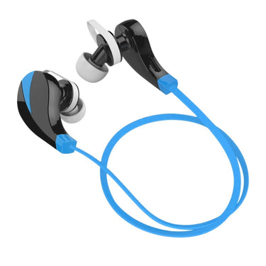 Hashub Goods Noise Reduction Wireless Bluetooth Lightweight Sport Headphones w/ Mic - Blue