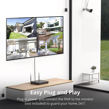 Dragon Touch K4W10 3MP Wireless WiFi Outdoor Security Camera System + Portable SSD Bundle