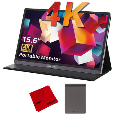 Dragon Touch S1 Pro 15.6-inch Portable 4K Screen + Lexar 512GB Portable SSD Bundle