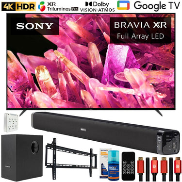 Sony Bravia XR 85" X90K 4K HDR LED Smart TV with Deco Gear Home Theater Bundle