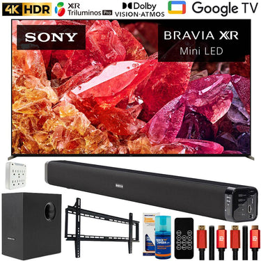 Sony 85" BRAVIA XR X95K 4K HDR Mini LED TV with Deco Gear Home Theater Bundle