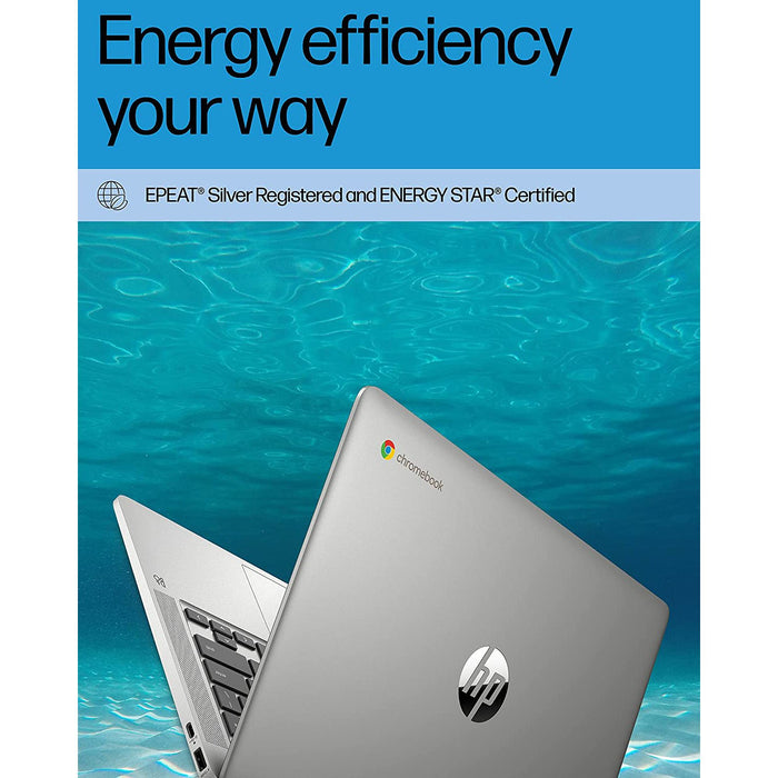 Hewlett Packard Chromebook 14a-na0200nr 14", Intel Celeron, 4GB Memory, 64GB eMMC, Chrome OS