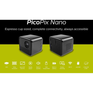 Philips PicoPix Nano Ultra-Portable LED DLP Projector - PPX120/INT - Open Box