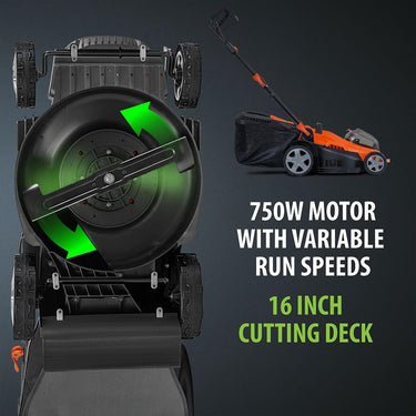 Deco Home 16-in Deck Cordless Lawn Mower - LM01 - Open Box