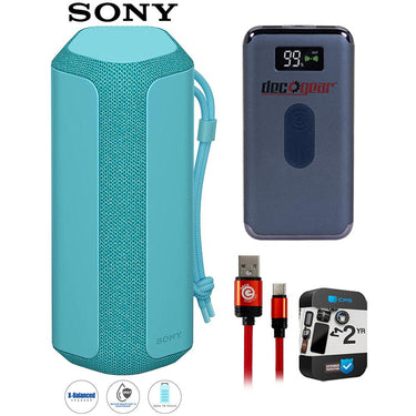Sony XE200 X-Series Portable Wireless Speaker, Blue + Warranty Bundle