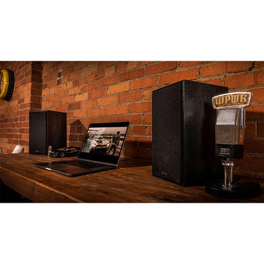 Klipsch R-41PM 2-Way Powered Bluetooth Bookshelf Speakers - Pair (1066251) - Open Box
