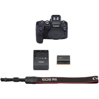 Canon EOS R6 Full Frame Mirrorless Camera Body w/ CMOS Sensor IBIS & 4K Video Bundle