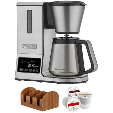 Cuisinart PurePrecision 8-Cup Pour-Over Coffee Brewer w/ Thermal Carafe + Brew Cups Bundle