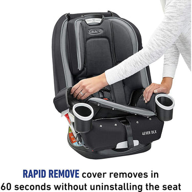 Graco 4Ever DLX 4-in-1 Infant to Toddler Car Seat, Bryant Grey - Open Box