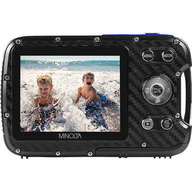 Minolta 21MP Full HD 2.8" Touch LCD Screen Waterproof Digital Camera Open Box