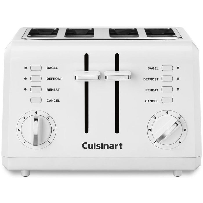 Cuisinart CPT-142P1 4-Slice Compact Toaster, White, Factory Refurbished