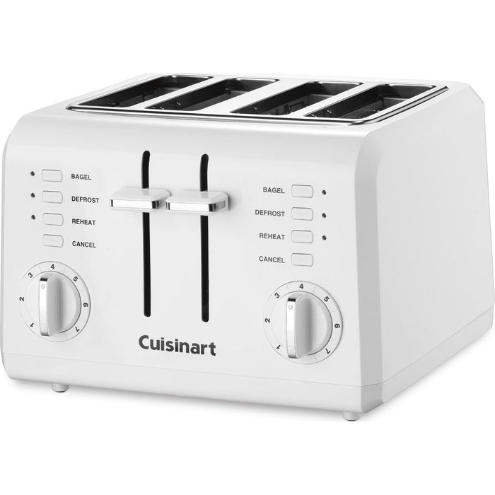 Cuisinart CPT-142P1 4-Slice Compact Toaster, White, Factory Refurbished
