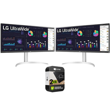 LG 34" 21:9 UltraWide Full HD 2560x1080 IPS Monitor 2 Pack + 2 Year Warranty