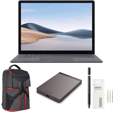 Microsoft 5PB-00001 Surface Laptop 4 13.5" AMD Ryzen 5, 8GB/256GB Touch with SSD Bundle