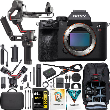 Sony a7R IV Mirrorless Full Frame Camera Body Kit + DJI RS 3 Combo Gimbal Bundle