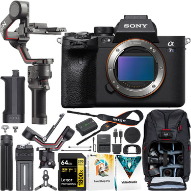 Sony a7S III Mirrorless Full Frame Camera Body Kit +DJI RS 3 Gimbal Stabilizer Bundle