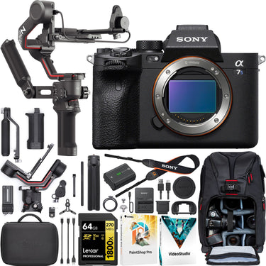 Sony a7S III Mirrorless Full Frame Camera Body Kit + DJI RS 3 Combo Gimbal Bundle