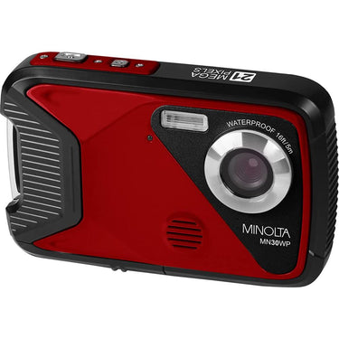 Minolta 21MP Full HD 2.8" Touch LCD Screen Waterproof Digital Camera Open Box