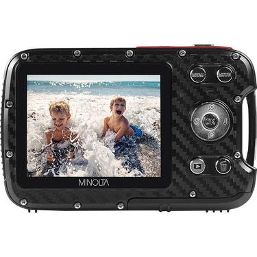 Minolta 21MP Full HD 2.8" Touch LCD Screen Waterproof Digital Camera Open Box