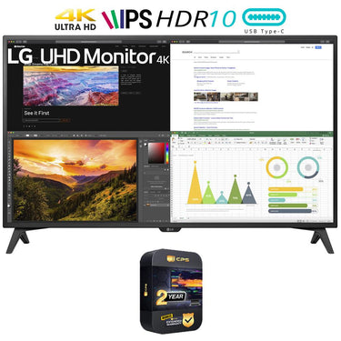 LG 43UN700T-B 43" 4K UHD IPS USB-C HDR 10 Monitor w/ 2 Year Extended Warranty