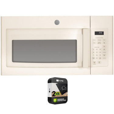 GE 1.6 Cu. Ft. Over-the-Range Microwave Oven Bisque with 2 Year Warranty