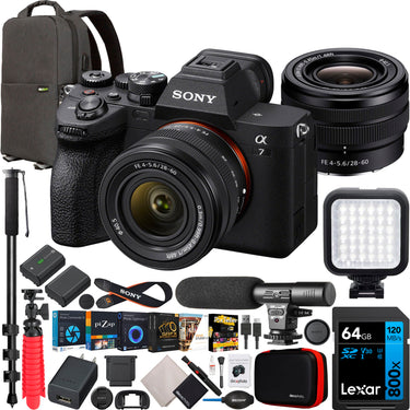 Sony a7 IV Full Frame Mirrorless Camera Body + FE 28-60mm F4-5.6 Lens SEL2860 Bundle