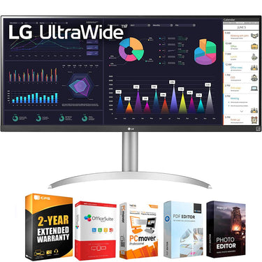 LG 34WQ650-W 34" 21:9 UltraWide Full HD 100Hz IPS Monitor + 2 Year Protection Pack