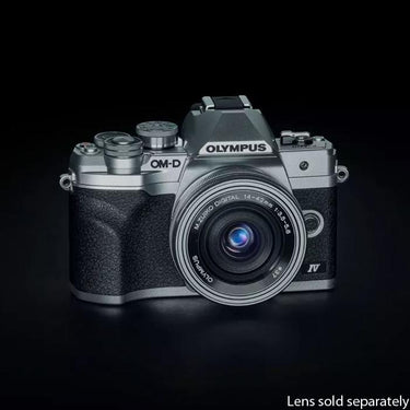 OM Systems Olympus OM-D E-M10 Mark IV 20MP Digital Camera Body; Silver (V207130SU000)
