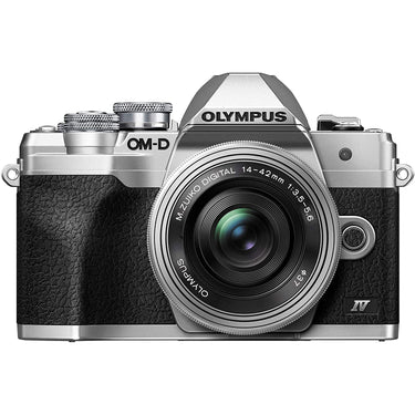 OM SYSTEM Olympus OM-D E-M10 Mark IV 20MP Digital Camera Body, Silver (V207130SU000)