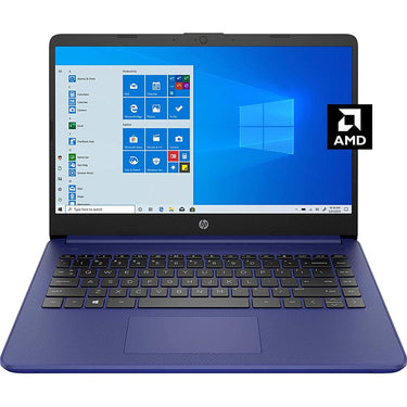 Hewlett Packard 14 HD PC Laptop; AMD 3020e; 4GB RAM/64GB - Blue (14-fq0010nr) - Open Box