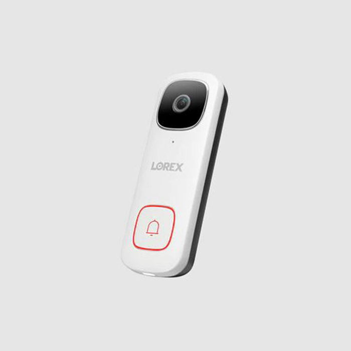 Lorex 2K Wired Video Doorbell White with 1 Year Extended Warranty