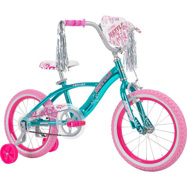Huffy 21830 N Style Girls' Bike, Blue, 16-inch w/ 2 Year Extended Warranty