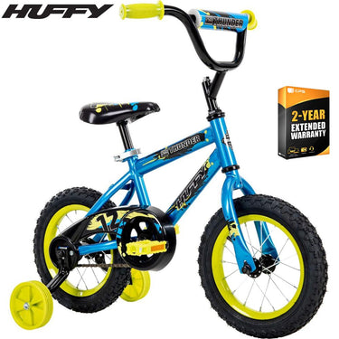 Huffy Pro Thunder Kids 12inch Bike with Training Wheels + 2 Year Extended Warranty