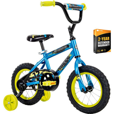 Huffy Pro Thunder Kids 12inch Bike with Training Wheels + 2 Year Extended Warranty