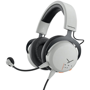 BeyerDynamic MMX 100 Closed Back Analog Gaming Headset, Grey w/ Warranty Bundle