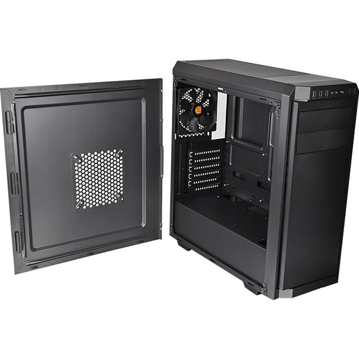 Thermaltake V100 PC MicroATX Mid Tower Computer Case in Black - CA-1K7-00M1NN-01