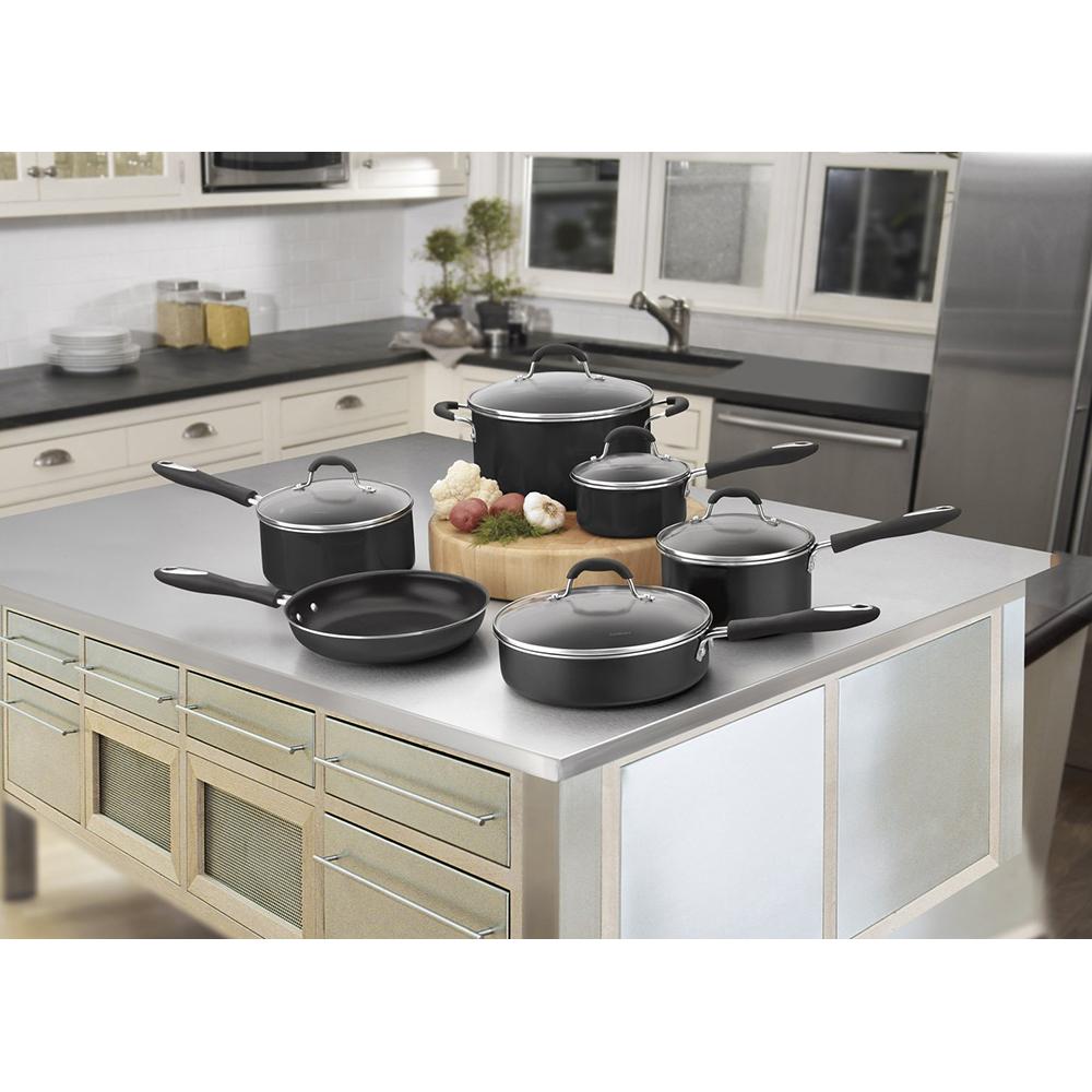 Cuisinart 55-11 Advantage Non-Stick 11-Piece Cookware Set - Black — view 2