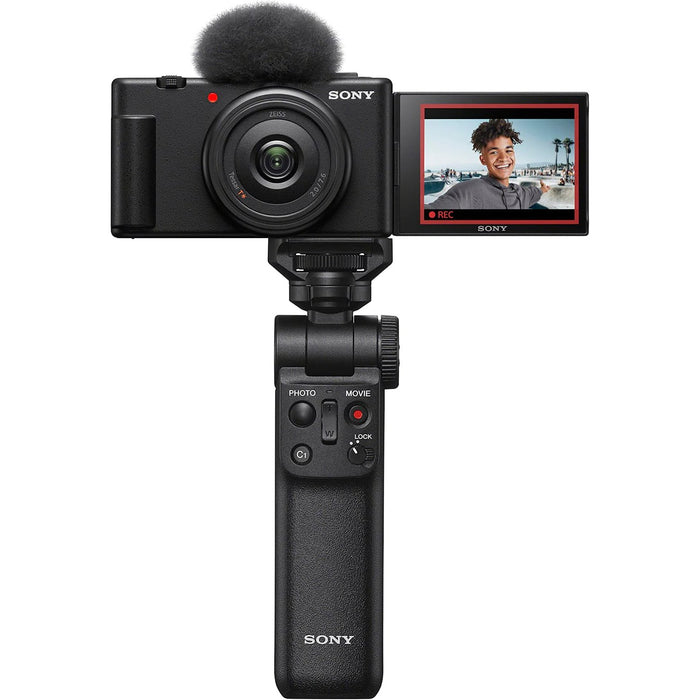 Sony ZV-1F Vlog Camera for Content Creators and Vloggers - Black ZV-1F/B