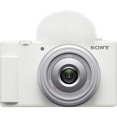 Sony ZV-1F Vlog Camera for Content Creators and Vloggers - White ZV-1F/W
