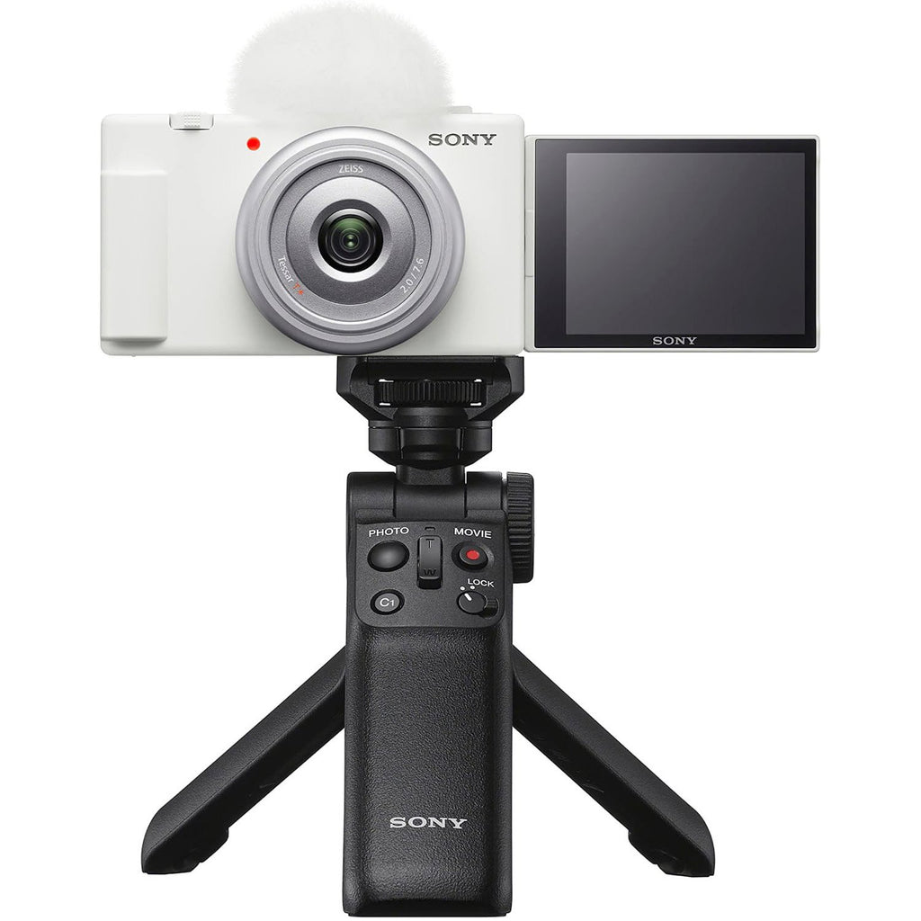 Sony ZV-1F Vlog 4K Camera + ACCVC1 Vlogger Tripod Kit Content 