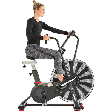 Schwinn 100625 AD7 Airdyne Excersize Bike w/ Massage Gun Bundle