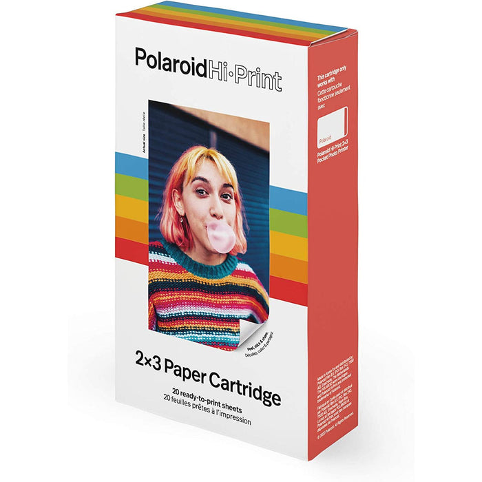 Polaroid Originals Hi-Print Photo Paper, 2x3 Paper Cartridge (20 Sheets)