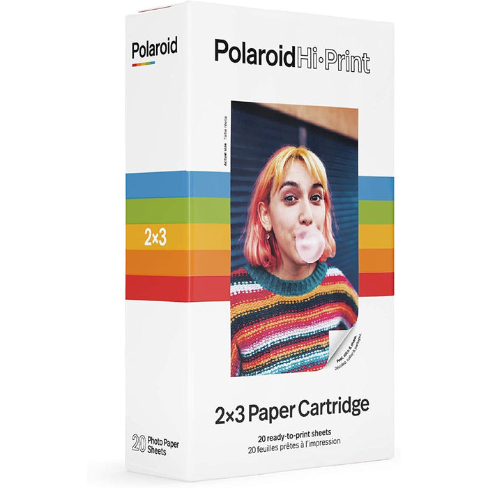 Polaroid Originals Hi-Print Photo Paper, 2x3 Paper Cartridge (20 Sheets)