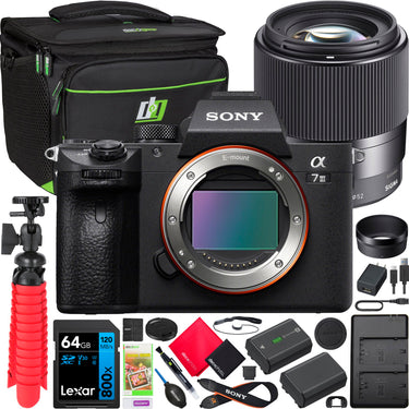 Sony a7 III Mirrorless Full Frame Camera Body Kit + Sigma 30mm F1.4 DC DN Lens Bundle